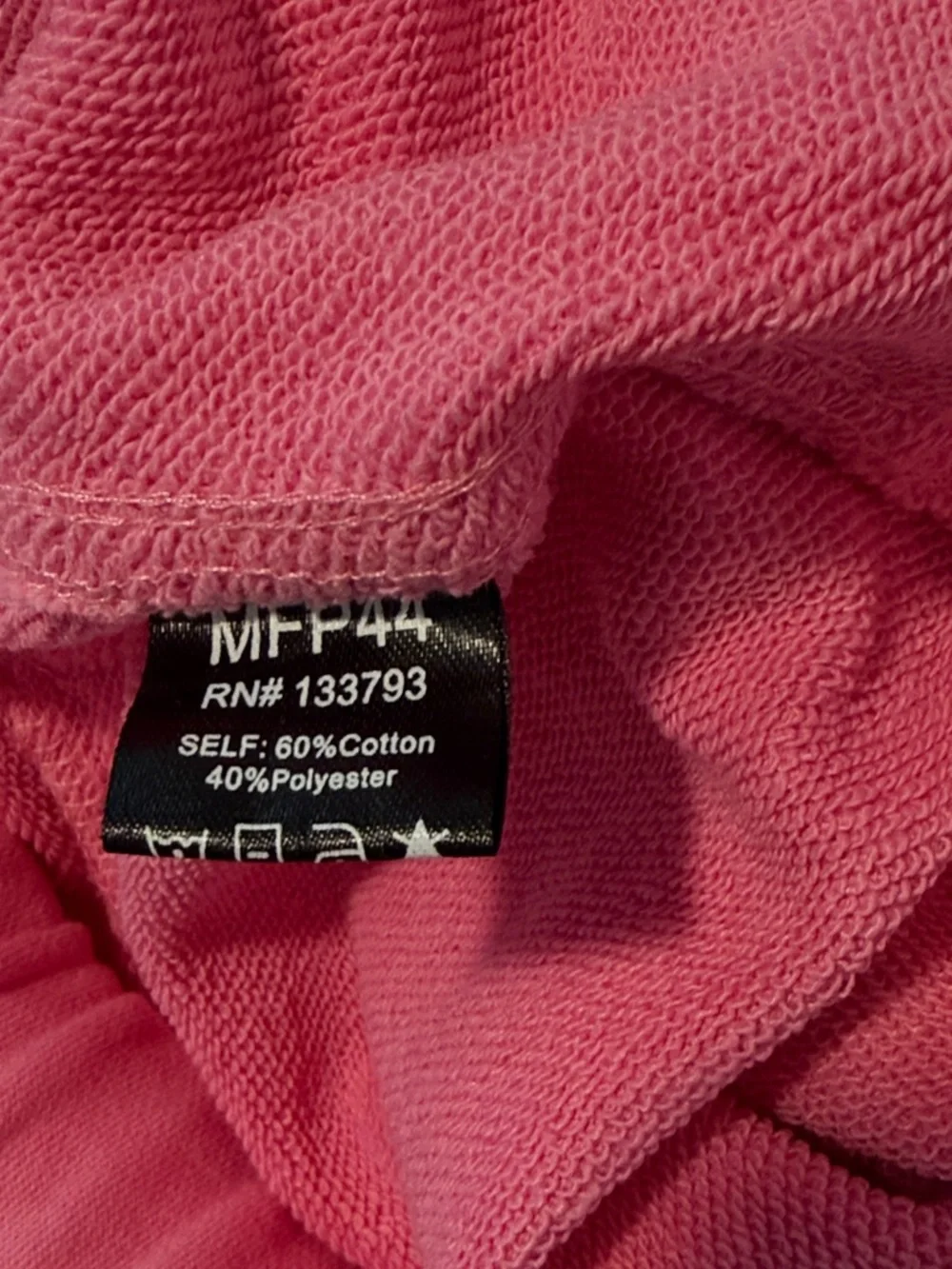 POL Distressed Terry Jogger Sweatpants Bubblegum Pink Boho Hippie Style Small - Picture 15 of 15